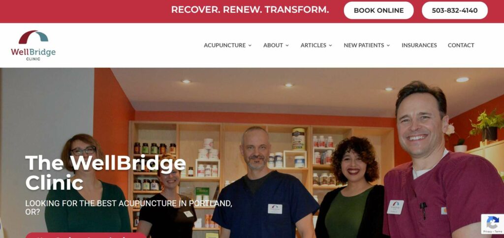 WellBridge Clinic Homepage