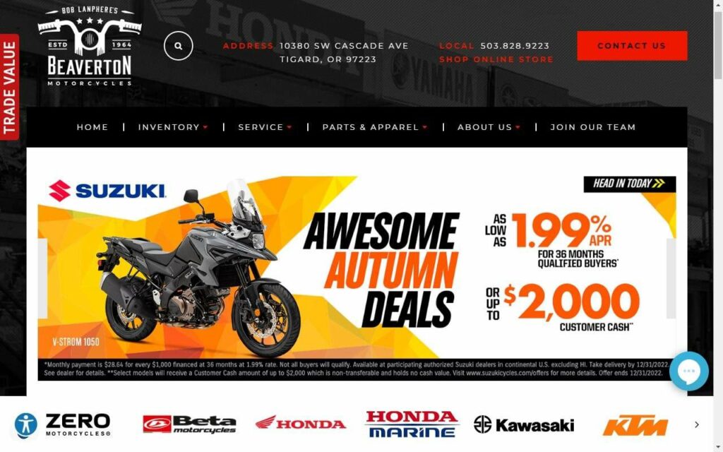 Bob Lanphere's Beaverton Motorcycles Homepage