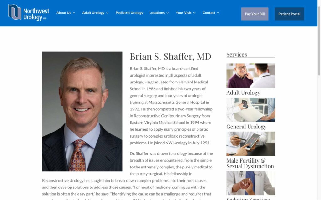 Brian Shaffer, MD Homepage