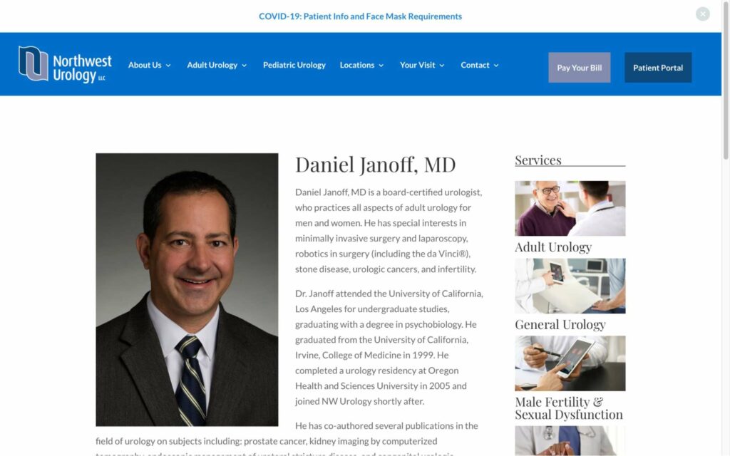 Daniel Janoff, MD Homepage