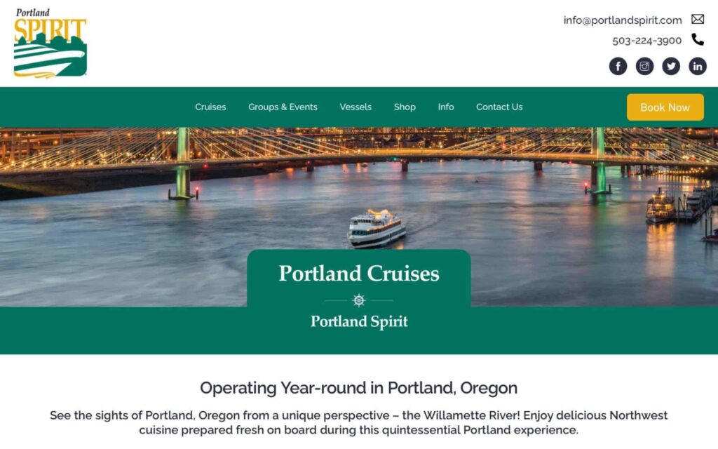Dinner Cruise Through Downtown Portland