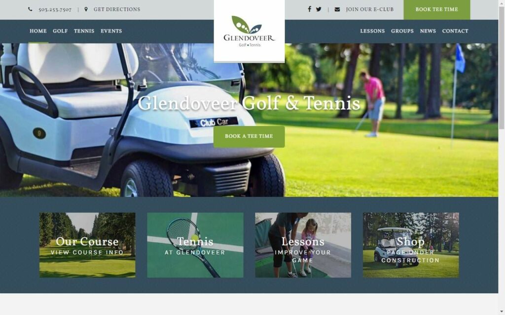 Glendoveer Golf & Tennis Homepage