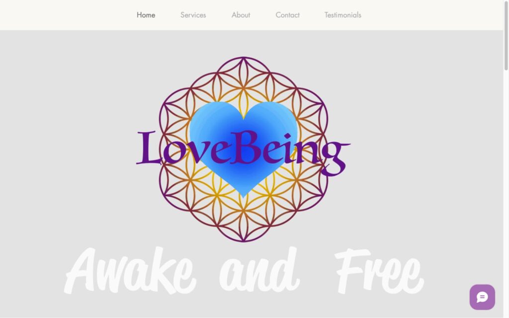 Love Being Homepage