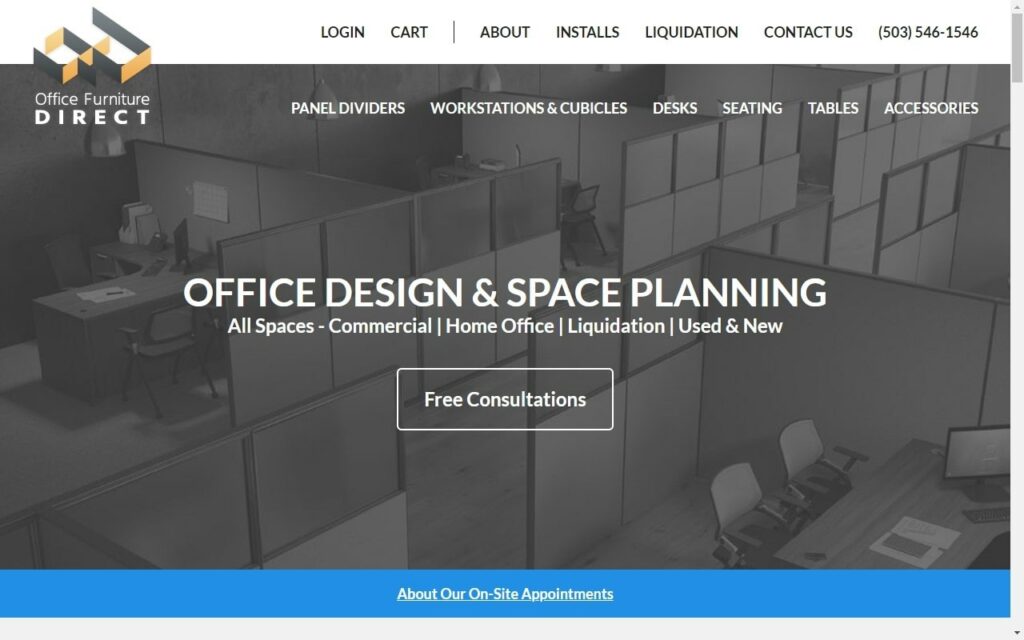 Office Furniture Direct' Homepage