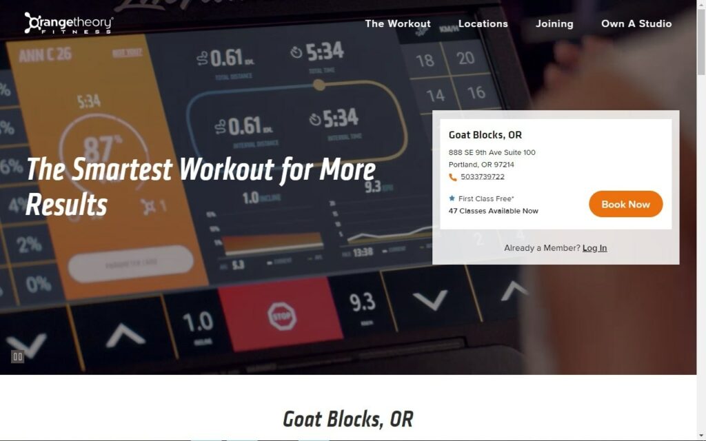 Orangetheory Fitness Portland Homepage