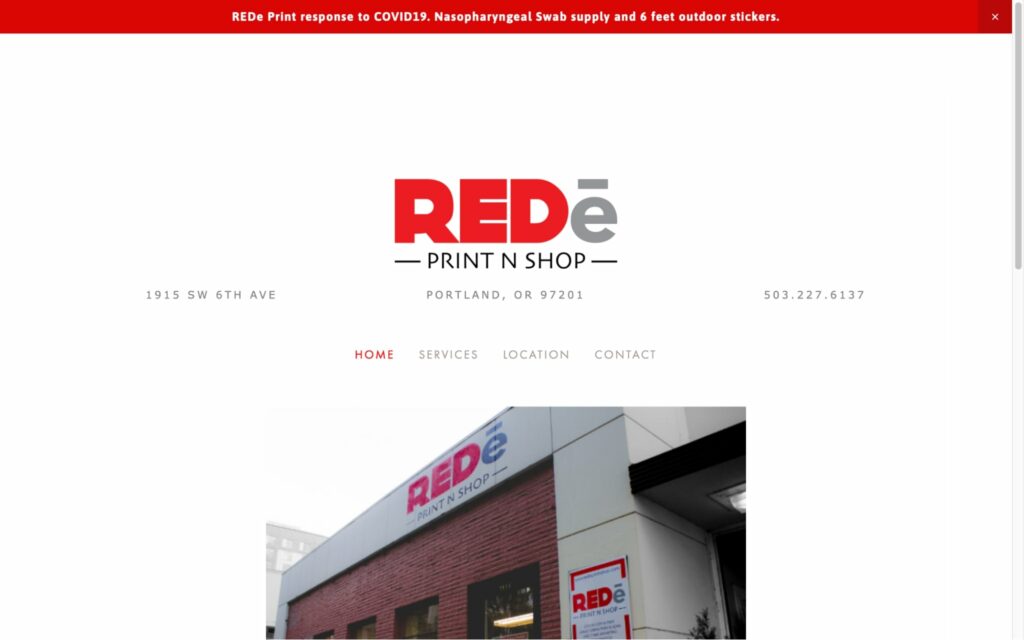 REDe Print n Shop Homepage