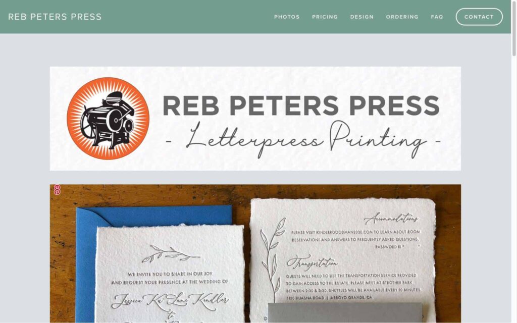 Reb Peters Press, LLC Homepage