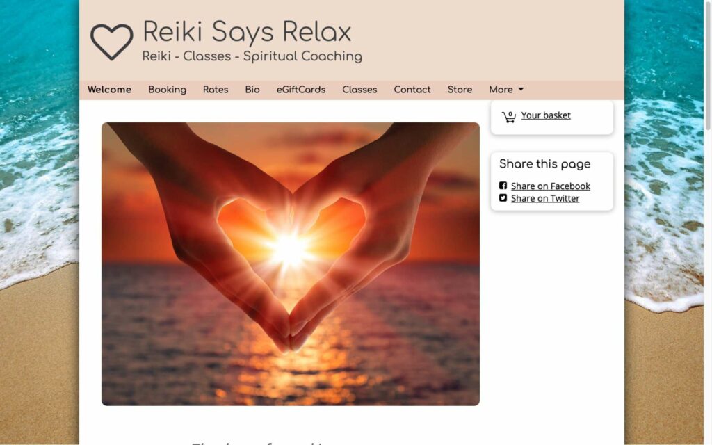Reiki Says Relax Homepage