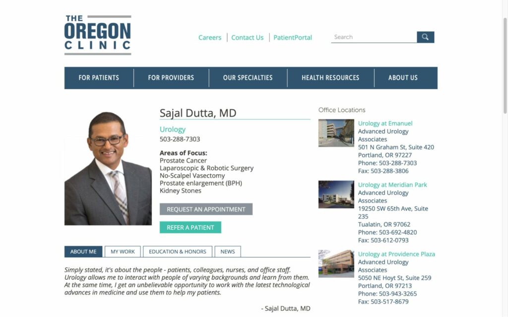Sajal Dutta, MD Homepage