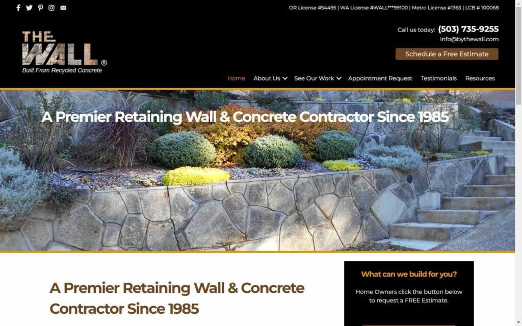 The Wall Homepage