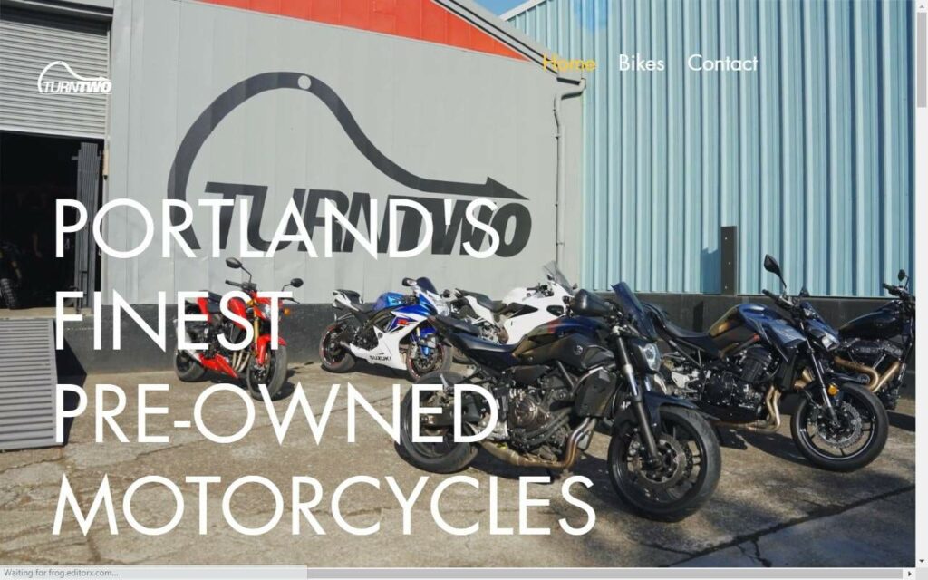 Turn Two Motorcycles Homepage