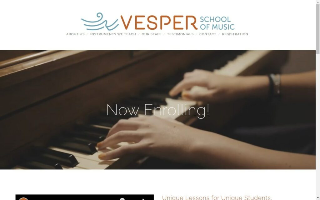 Vesper School of Music' Homepage
