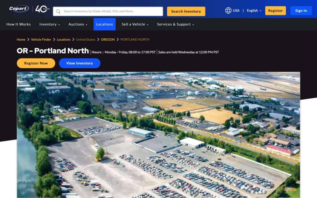 Copart - Portland North