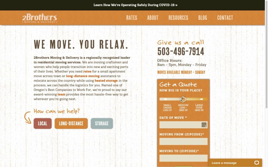 2 Brothers Moving & Delivery's Homepage