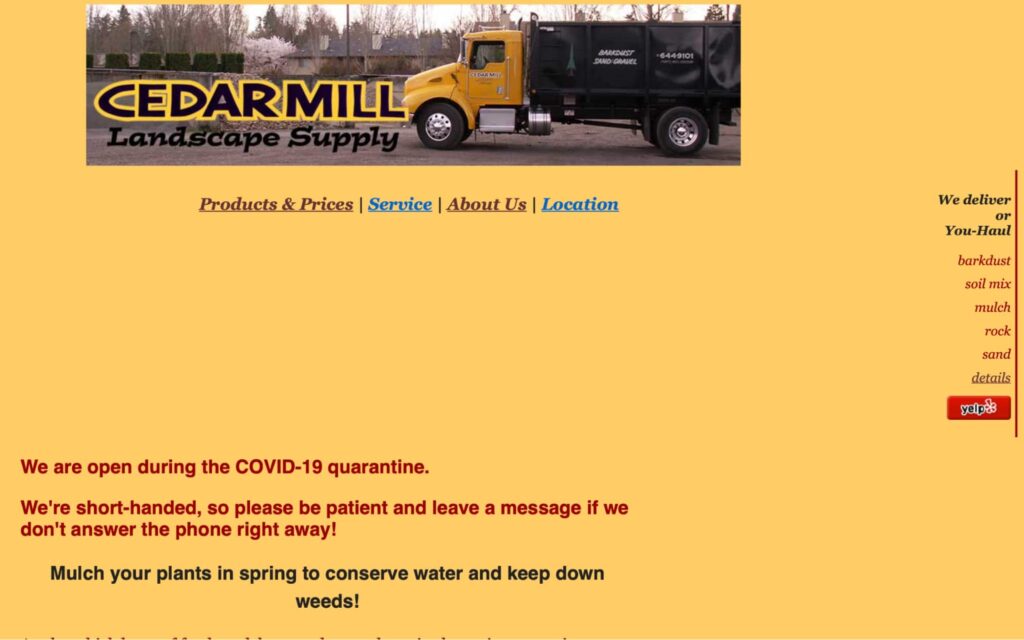 Cedar Mill Landscape Supply's Homepage