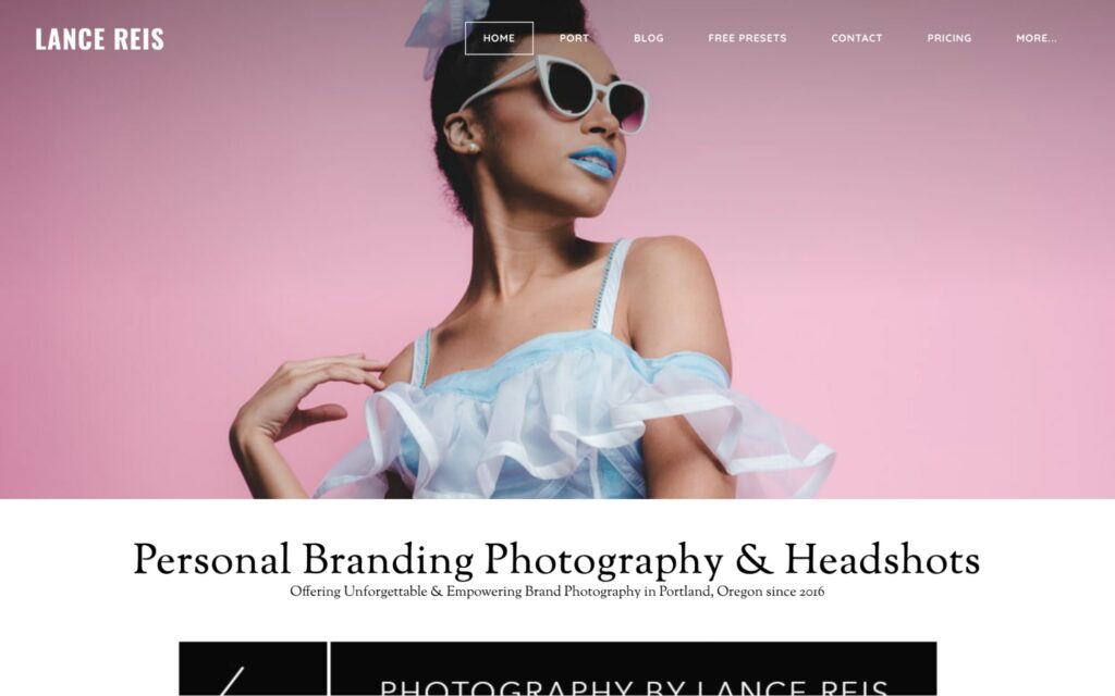 Lance Reis Personal Branding Photography & HeadShots' Homepage