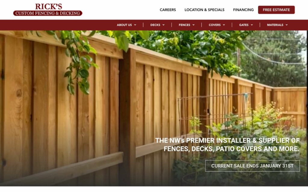 Rick’s Custom Fencing & Decking's Homepage
