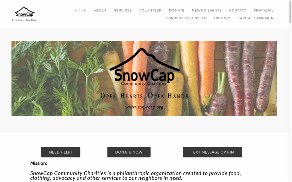 SnowCap Community Charities' Homepage