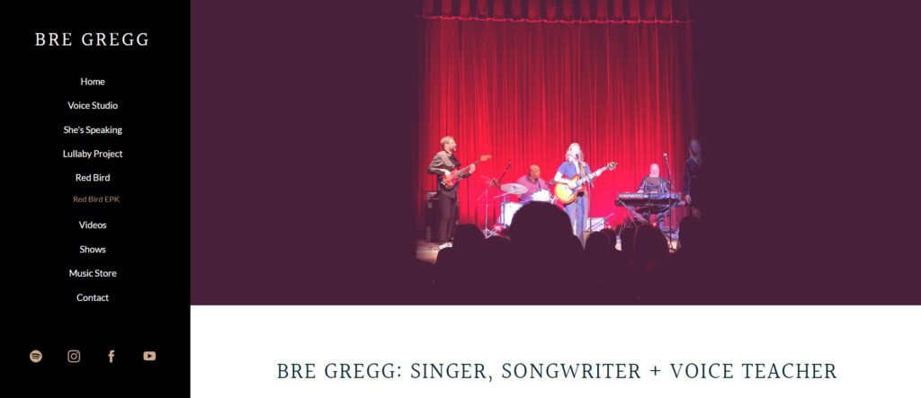 bre gregg homepage
