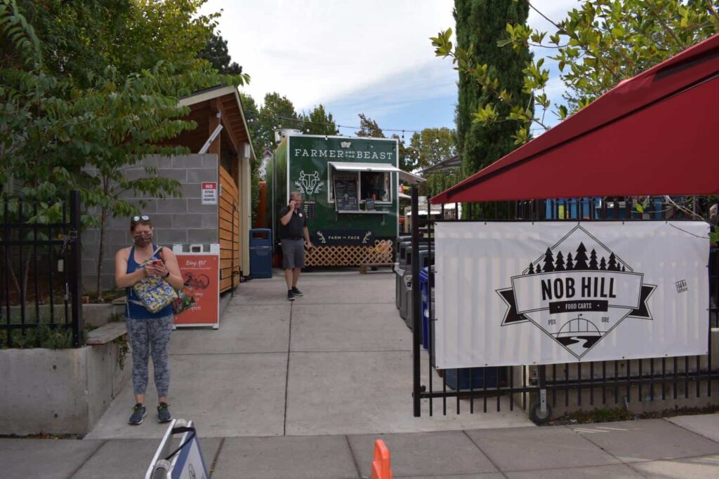 Try food fopping at the Nob Hill Food Carts
