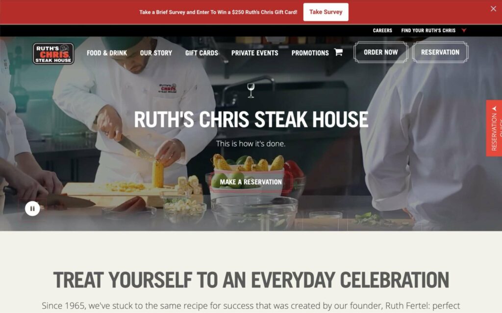 3. Ruth's Chris Steak House
